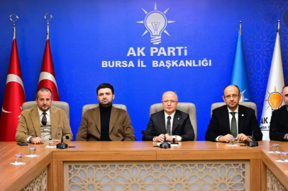 AK Parti Bursa İl Başkanlığı’nda Bursaspor Yönetimi Misafir Edildi