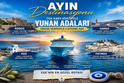 Ayın Destinasyonu: Ege’nin Mavi Kapıları — Tek Kapı Vizesiyle Rodos,Kos,Samos ve Patmos Cruise Rotası